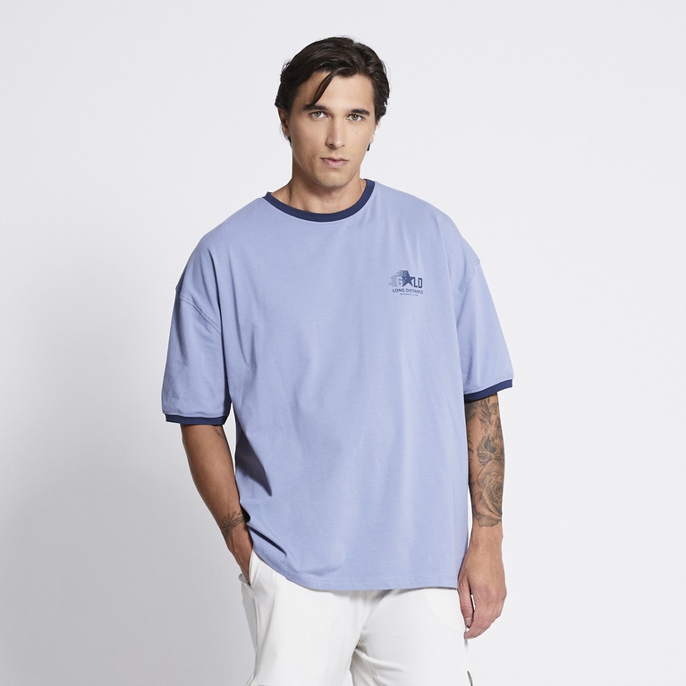 Training ringer tee "Koster" Blue
